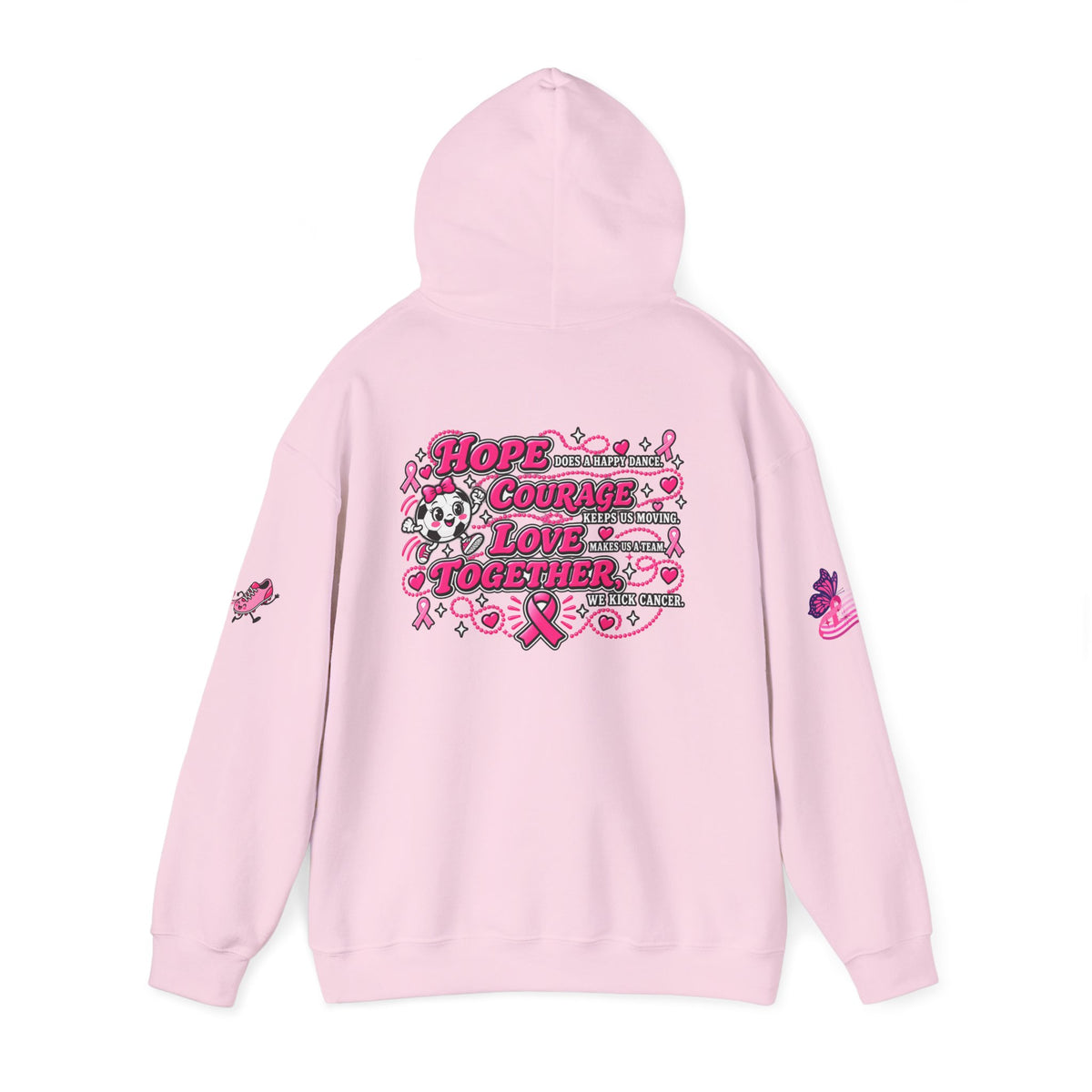 Kick Cancer Breast Cancer Awareness Hoodie | Pink Ribbon Support