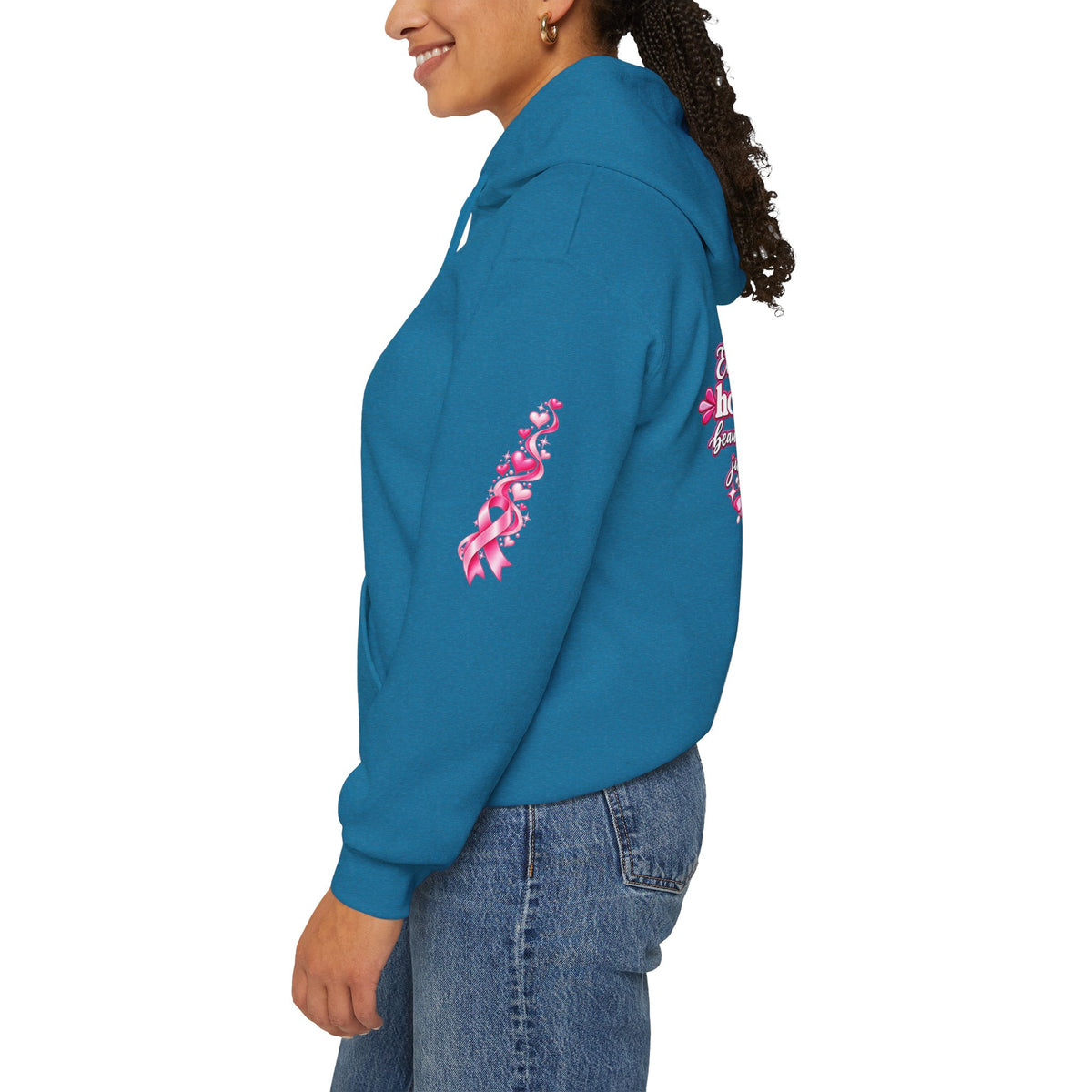Pink Ribbon Support Hoodie | Breast Cancer Awareness, Survivor Solidarity