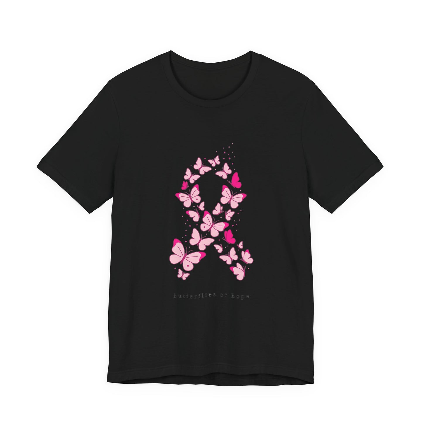 Pink Ribbon Butterfly Tee | Breast Cancer Awareness, Support Shirt