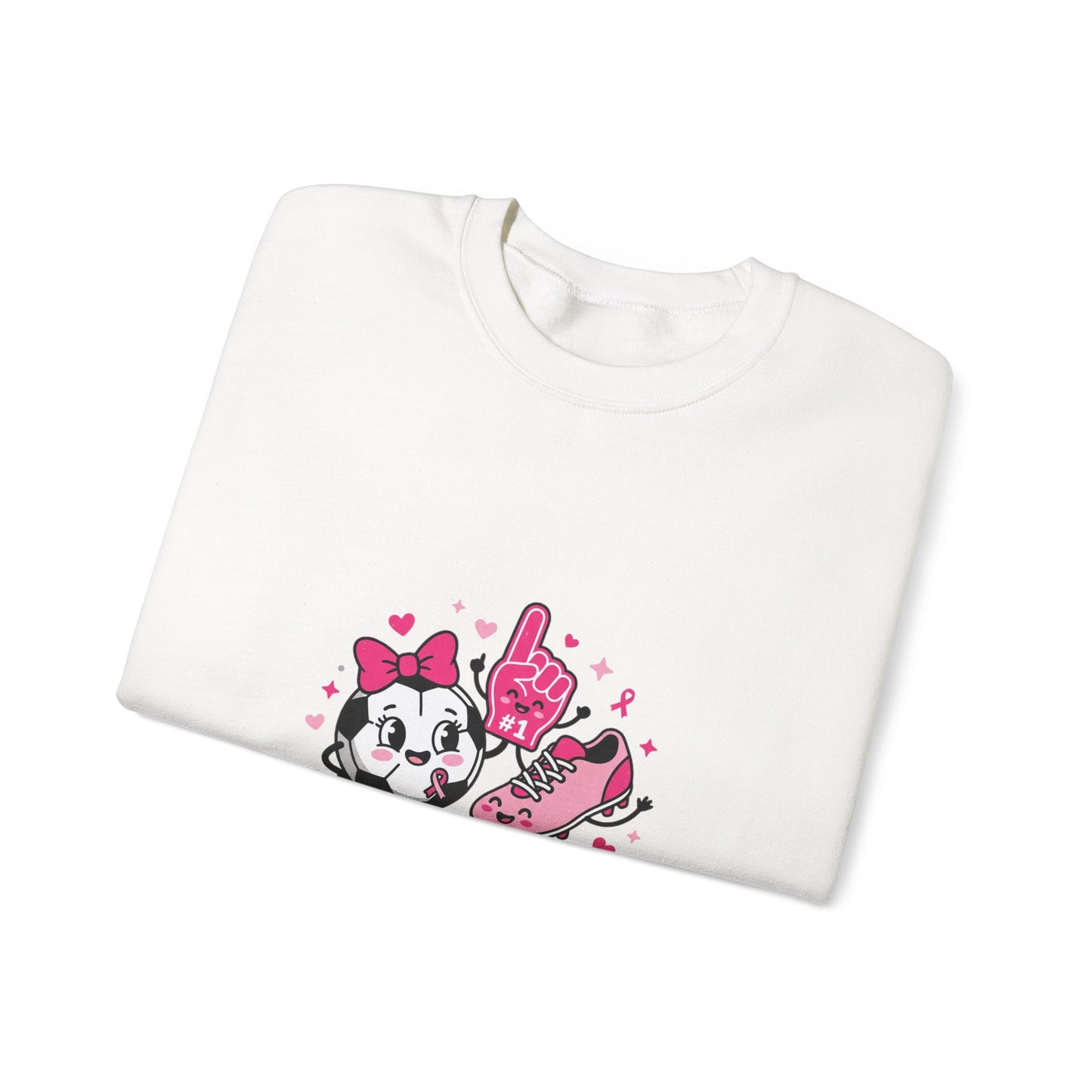 Kick Cancer Crewneck Sweatshirt | Breast Cancer Awareness, Pink Ribbon