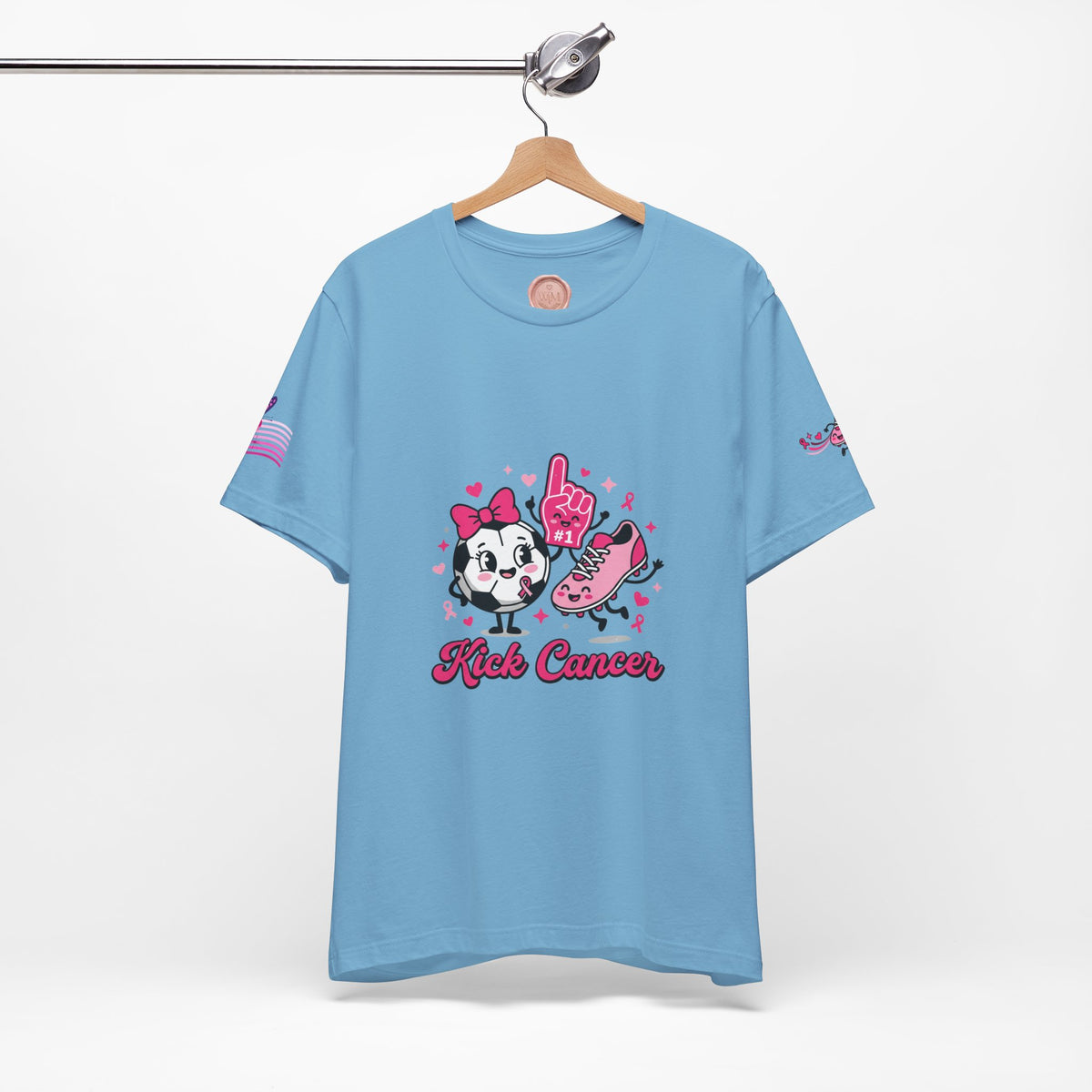 Kick Cancer Pink Ribbon Tee | Breast Cancer Awareness Shirt