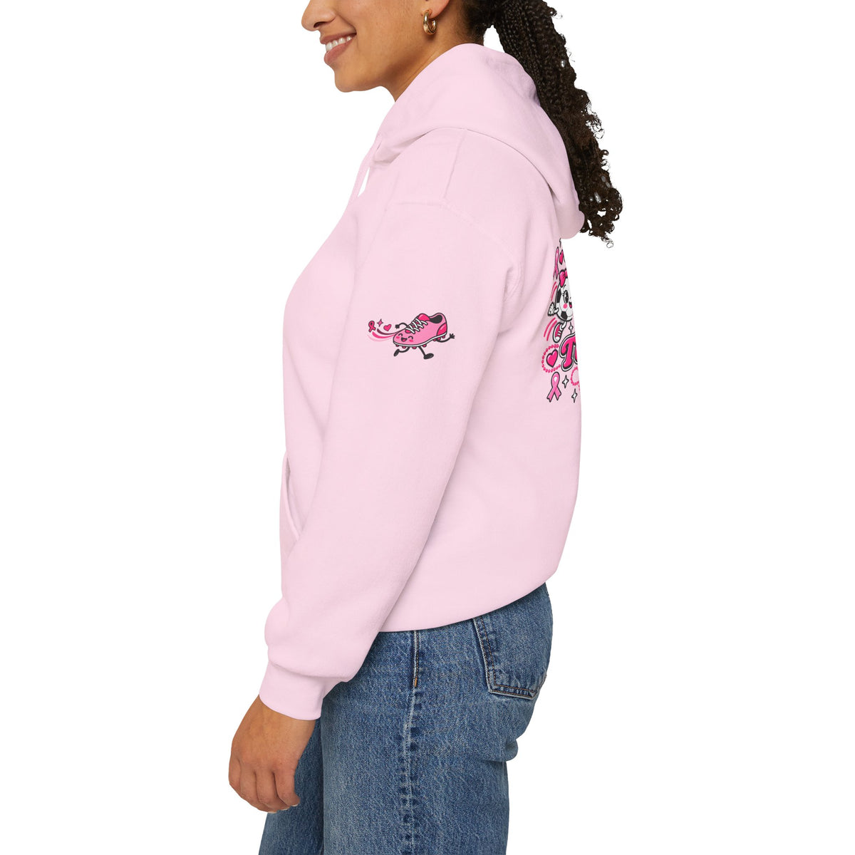 Kick Cancer Breast Cancer Awareness Hoodie | Pink Ribbon Support