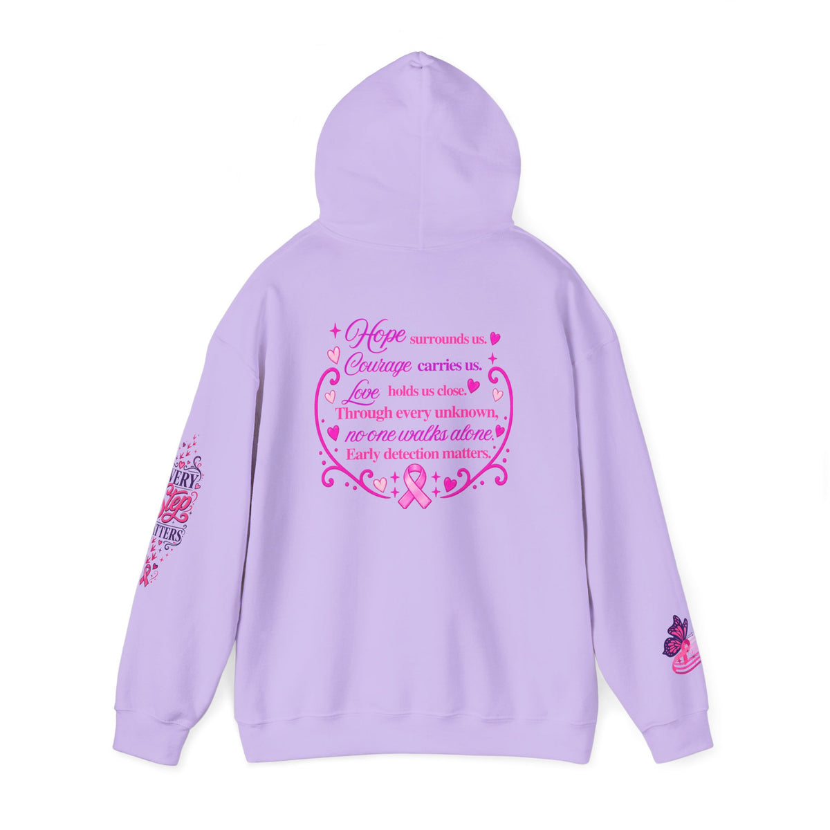 Breast Cancer Ribbon Support Hoodie | Honk for Early Detection | Pink Awareness