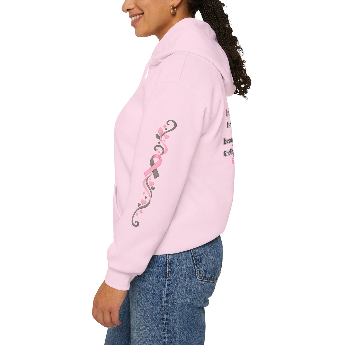 In This House We Wear Pink Hoodie | Breast Cancer Awareness, Faith & Hope