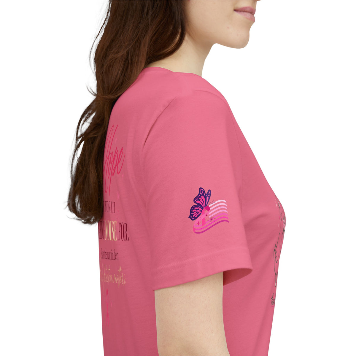 Think Pink Ribbon Geese T-Shirt | Breast Cancer Awareness, Survivor Support