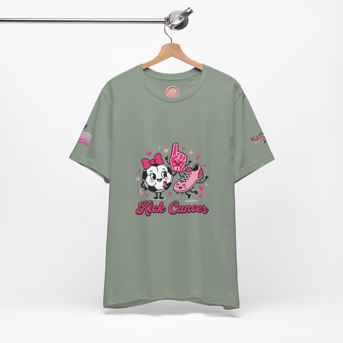 Kick Cancer Pink Ribbon Tee | Breast Cancer Awareness Shirt