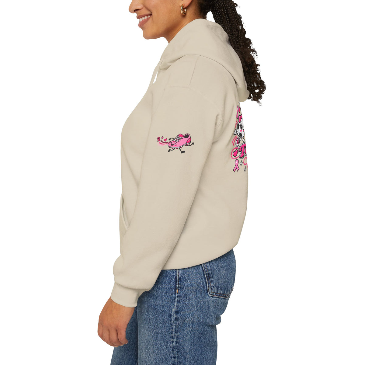 Kick Cancer Breast Cancer Awareness Hoodie | Pink Ribbon Support