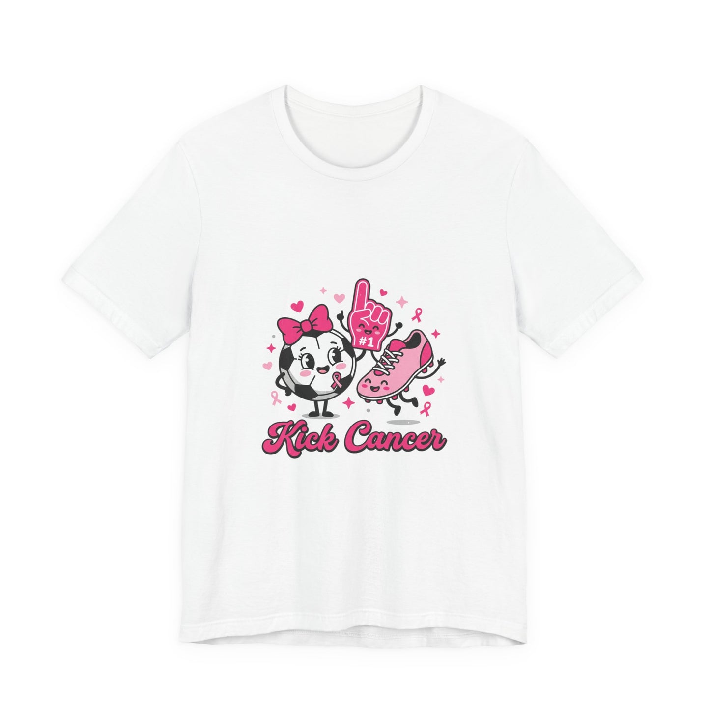 Kick Cancer Panda Ribbon Tee | Breast Cancer Awareness, Pink Ribbon