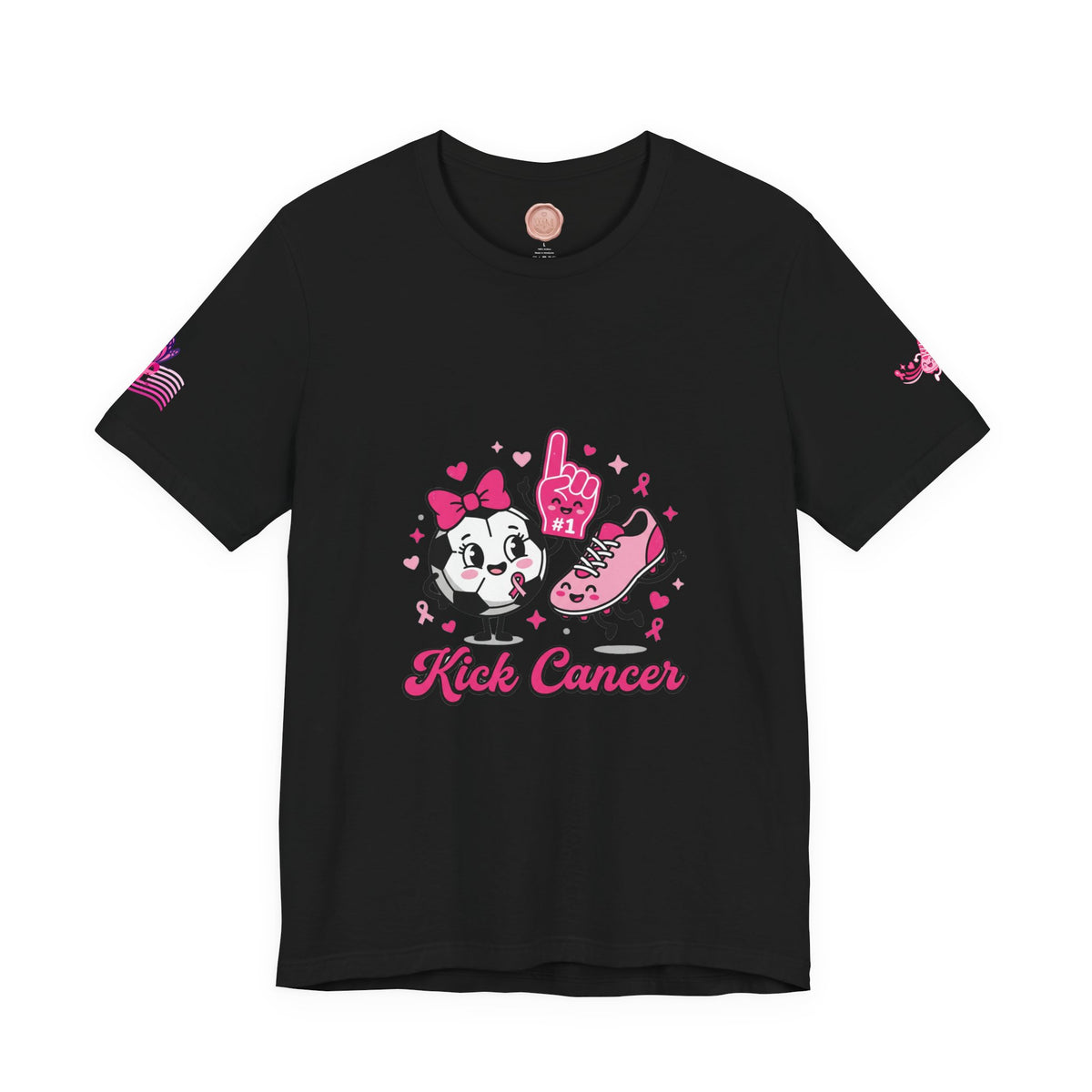 Kick Cancer Pink Ribbon Tee | Breast Cancer Awareness Shirt