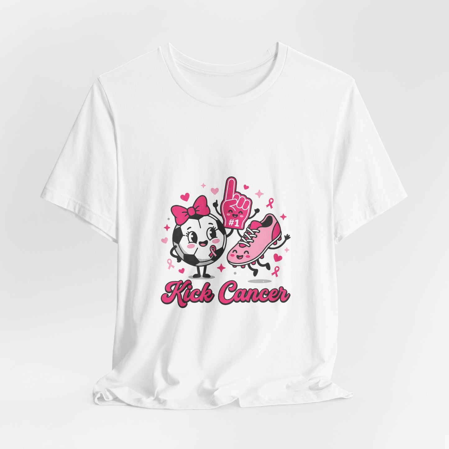 Kick Cancer Panda Ribbon Tee | Breast Cancer Awareness, Pink Ribbon