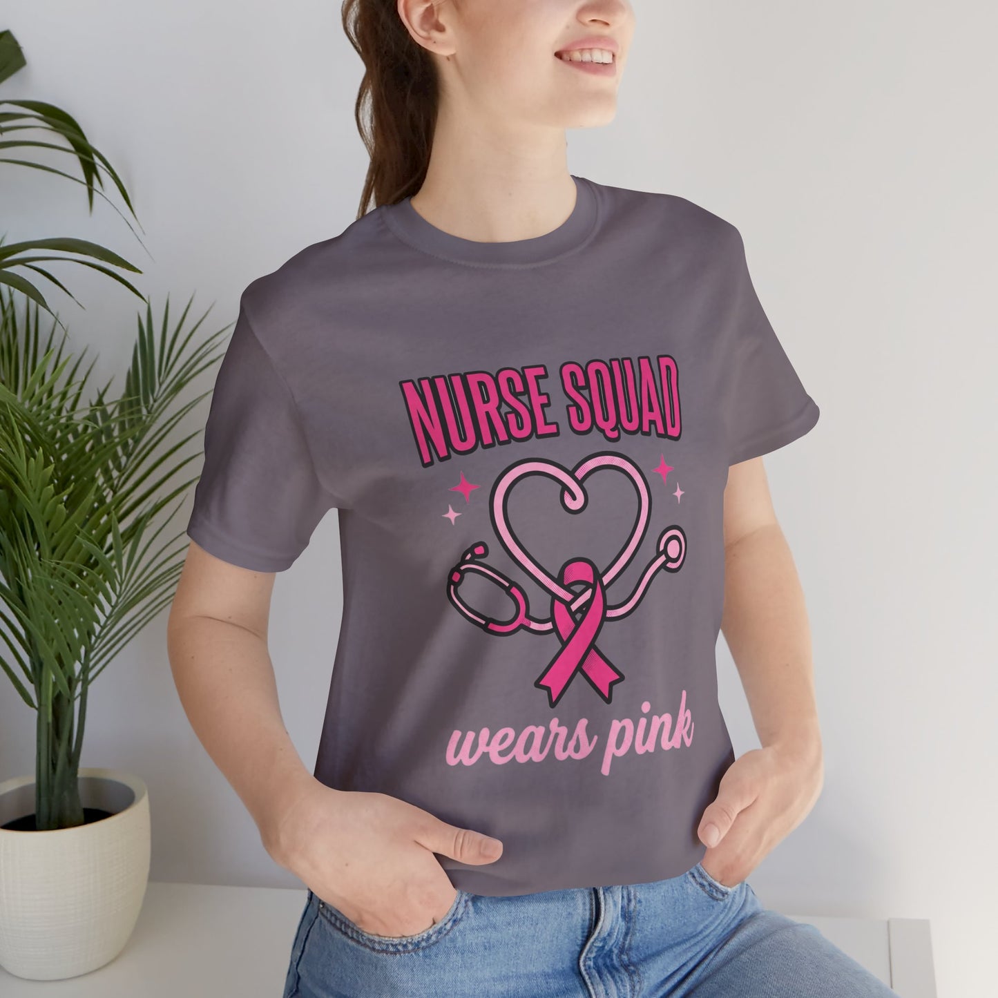 Nurse Squad Wears Pink Tee | Breast Cancer Awareness, Pink Ribbon