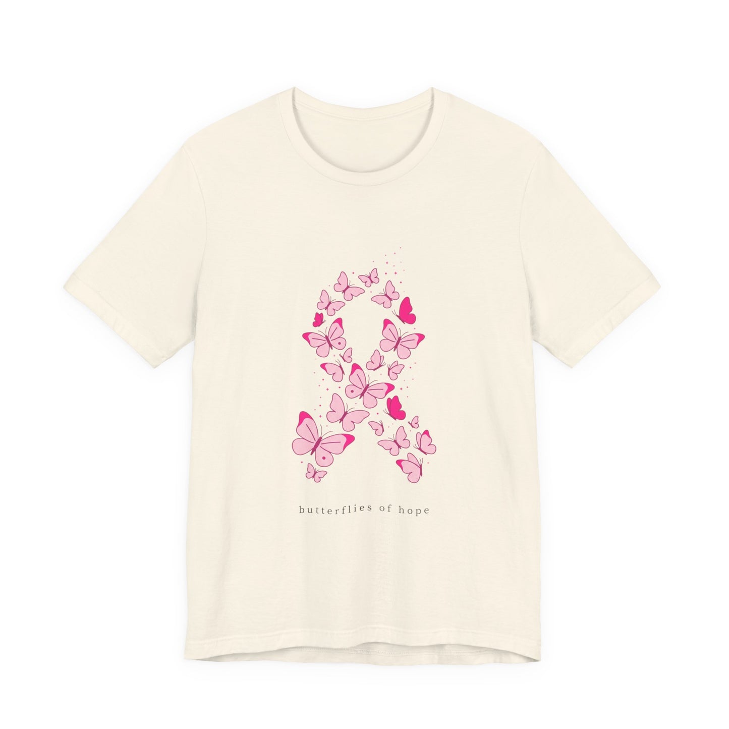 Pink Ribbon Butterfly Tee | Breast Cancer Awareness, Support Shirt