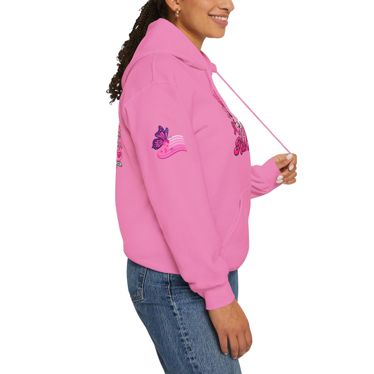 Kick Cancer Breast Cancer Awareness Hoodie | Pink Ribbon Support