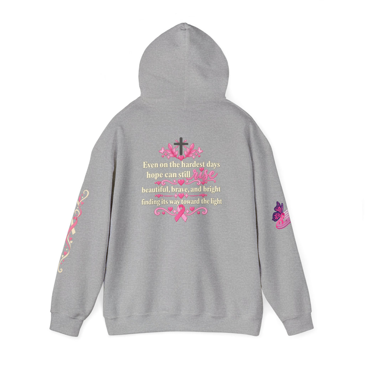 In This House We Wear Pink Hoodie | Breast Cancer Awareness, Faith & Hope