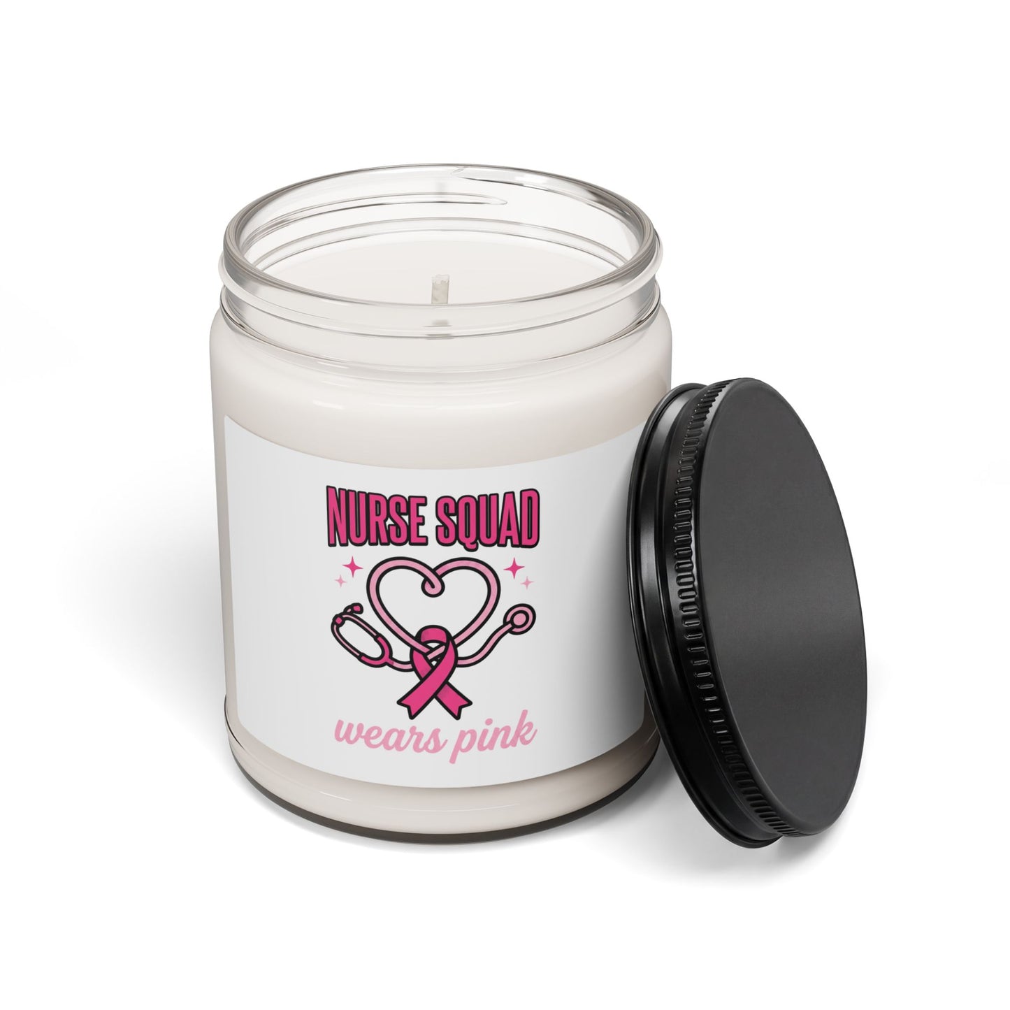 Nurse Squad Wears Pink Candle | Breast Cancer Awareness, Soy
