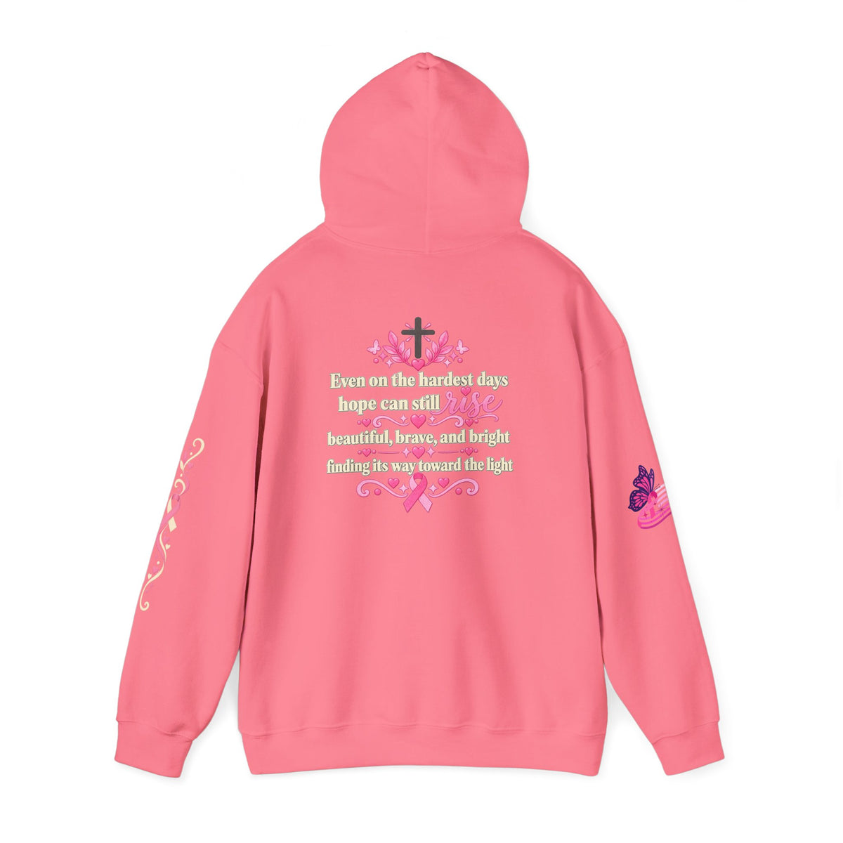 In This House We Wear Pink Hoodie | Breast Cancer Awareness, Faith & Hope
