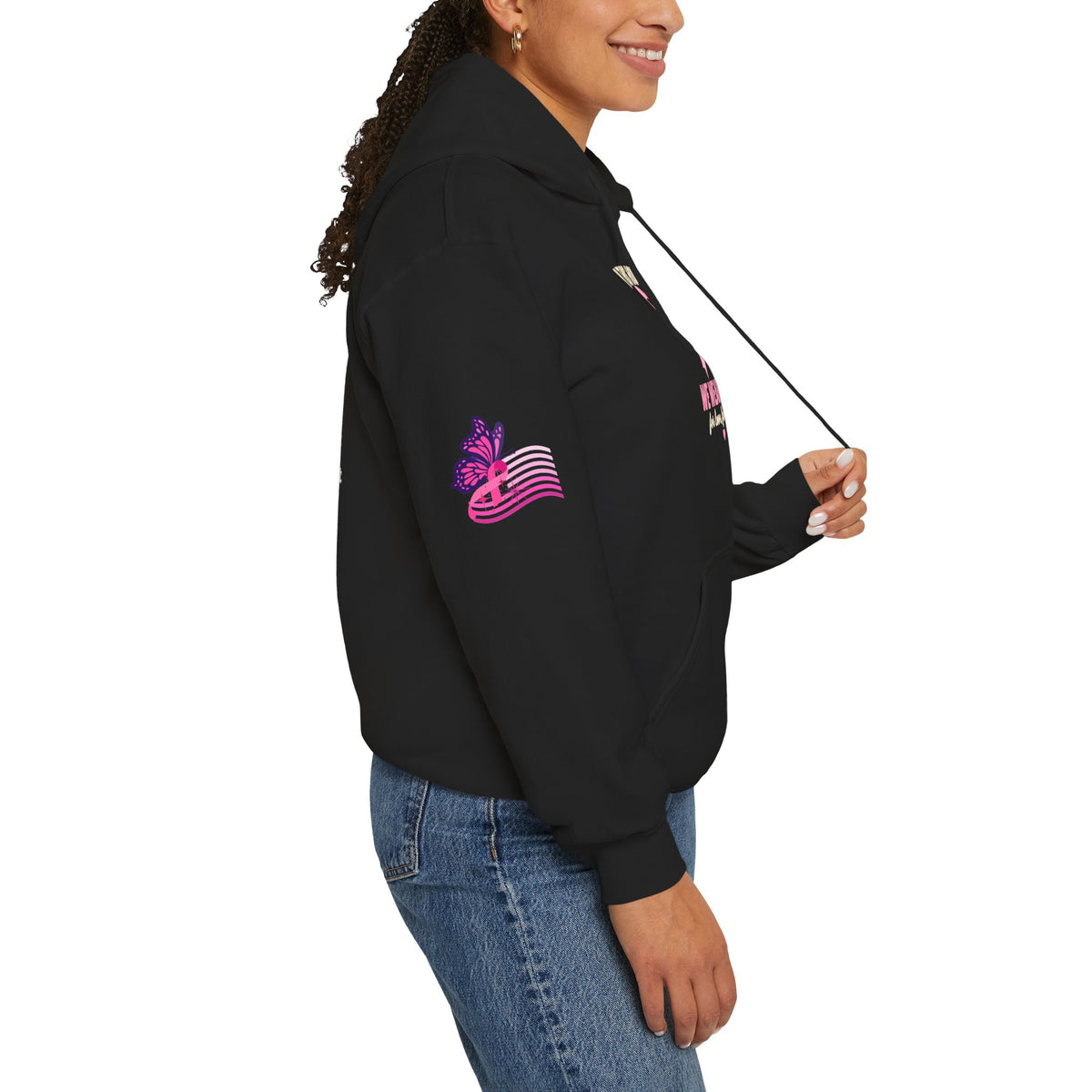 In This House We Wear Pink Hoodie | Breast Cancer Awareness, Faith & Hope