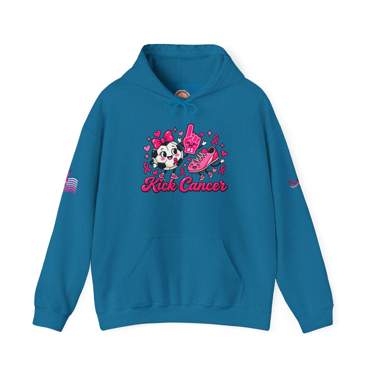 Kick Cancer Breast Cancer Awareness Hoodie | Pink Ribbon Support
