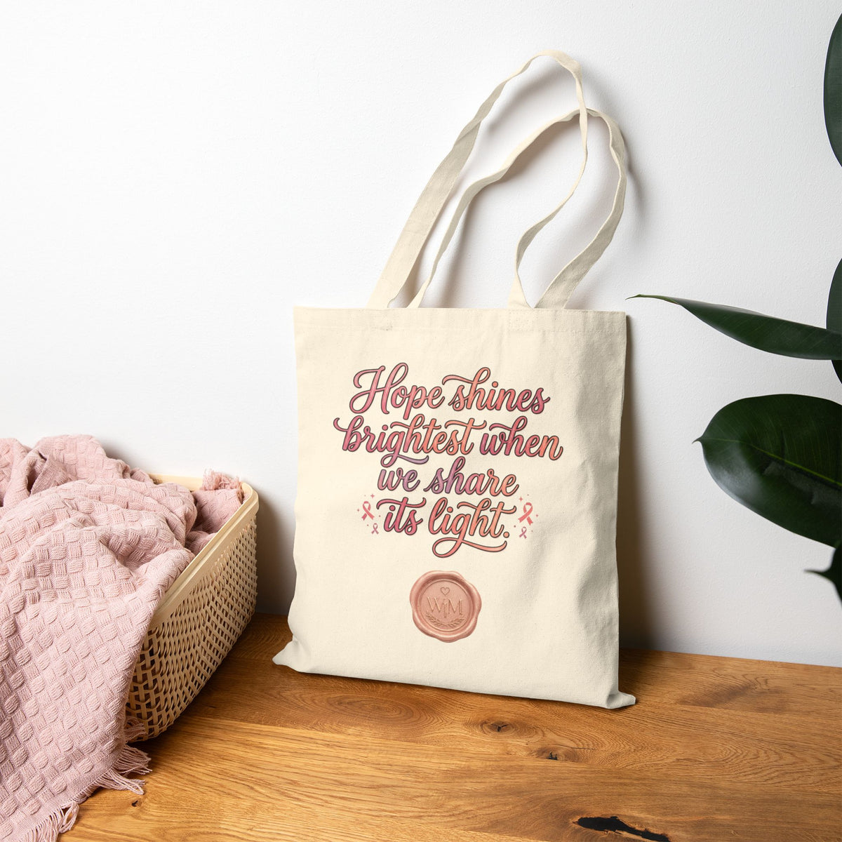 Nurse Squad Wears Pink Tote Bag | Breast Cancer Awareness Nurse Gift | Reusable Cotton Carryall