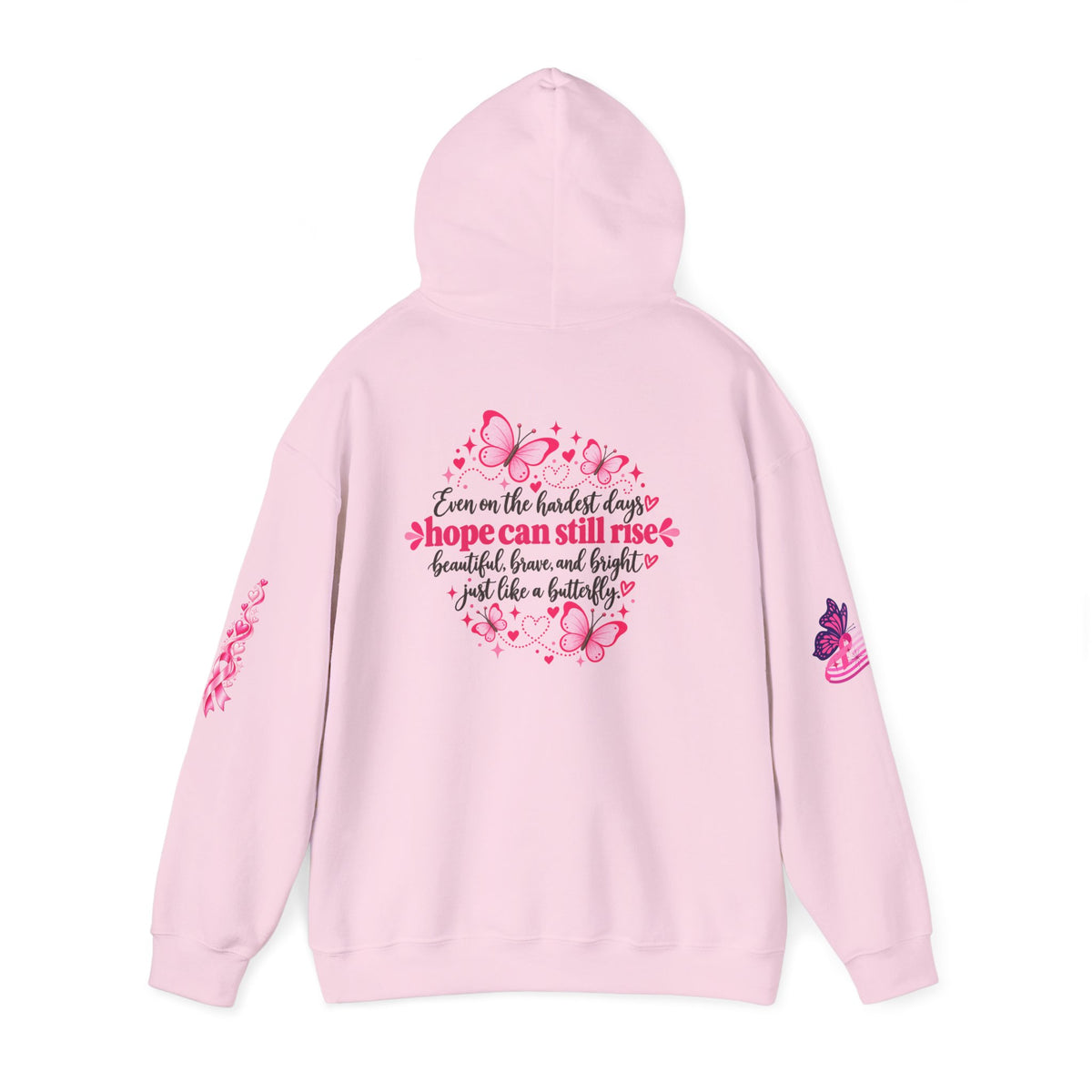 Pink Ribbon Support Hoodie | Breast Cancer Awareness, Survivor Solidarity