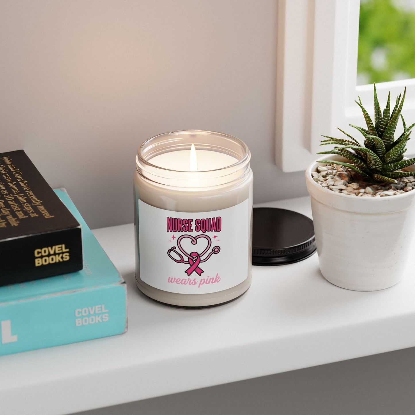 Nurse Squad Wears Pink Candle | Breast Cancer Awareness, Soy