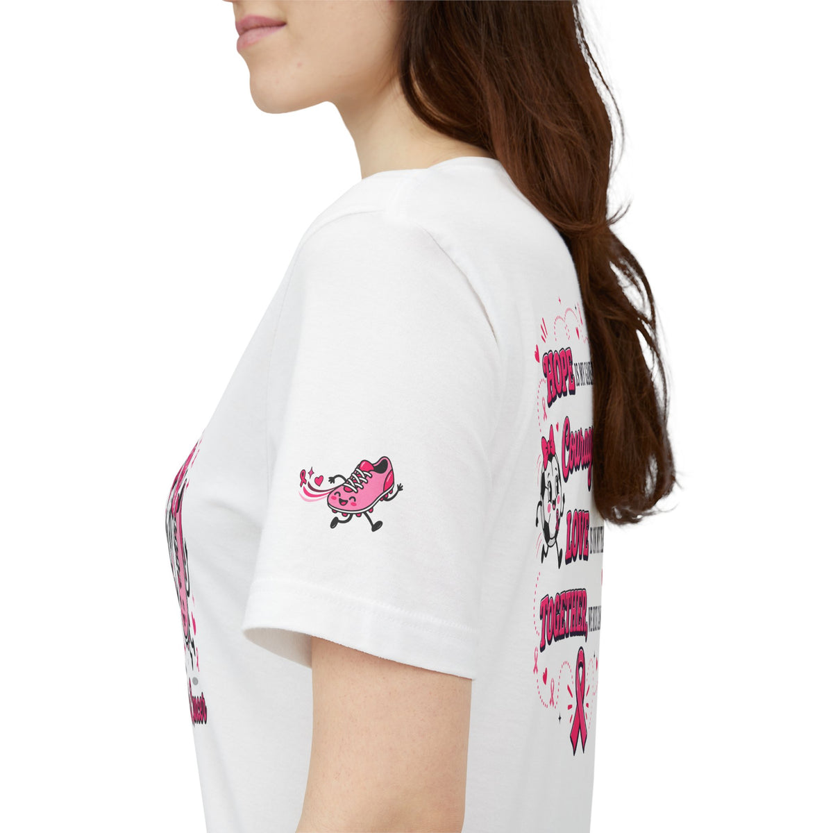 Kick Cancer Pink Ribbon Tee | Breast Cancer Awareness Shirt