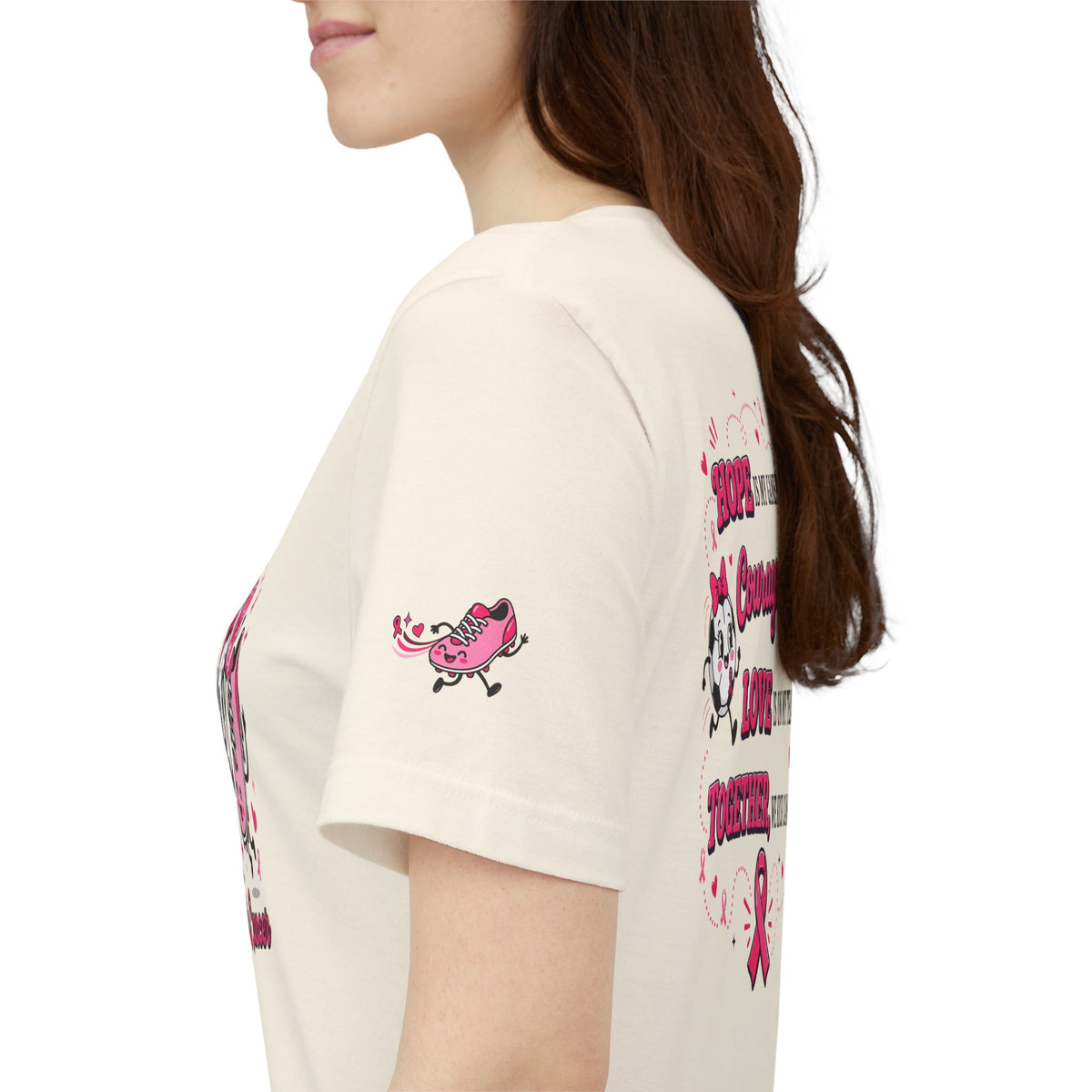 Kick Cancer Pink Ribbon Tee | Breast Cancer Awareness Shirt