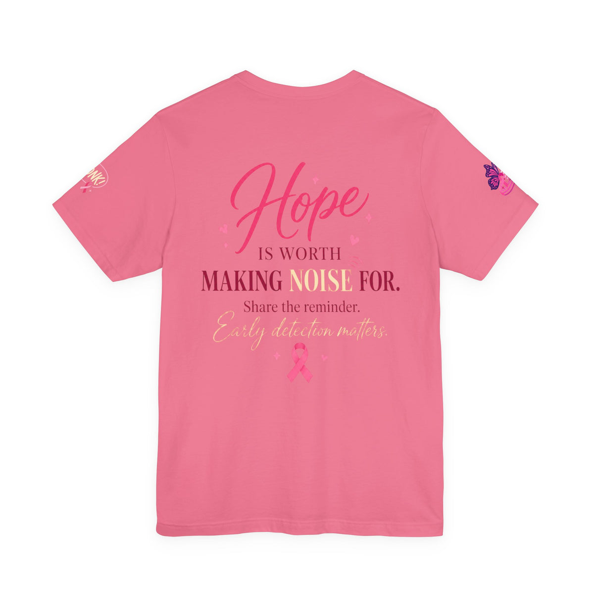 Think Pink Ribbon Geese T-Shirt | Breast Cancer Awareness, Survivor Support