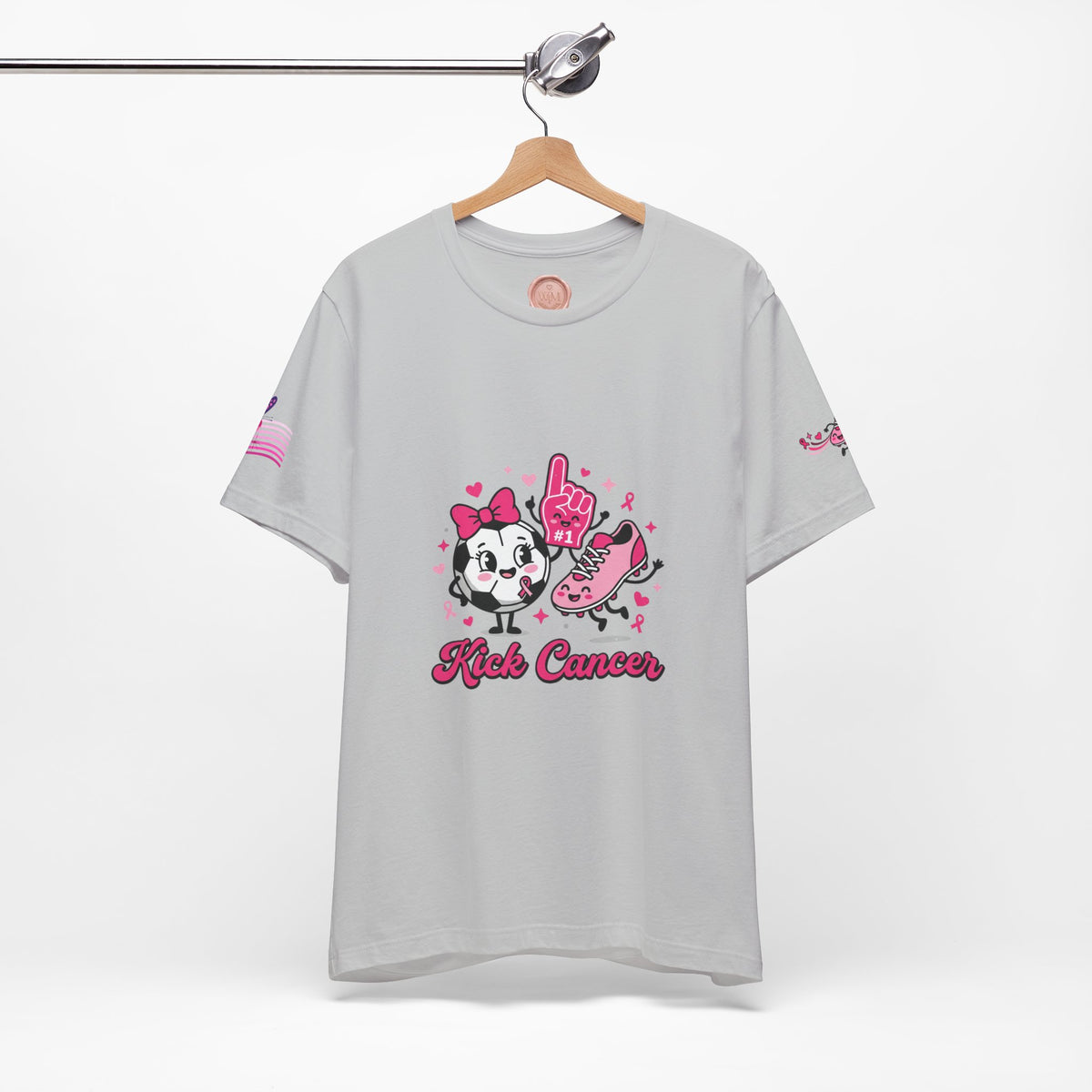 Kick Cancer Pink Ribbon Tee | Breast Cancer Awareness Shirt