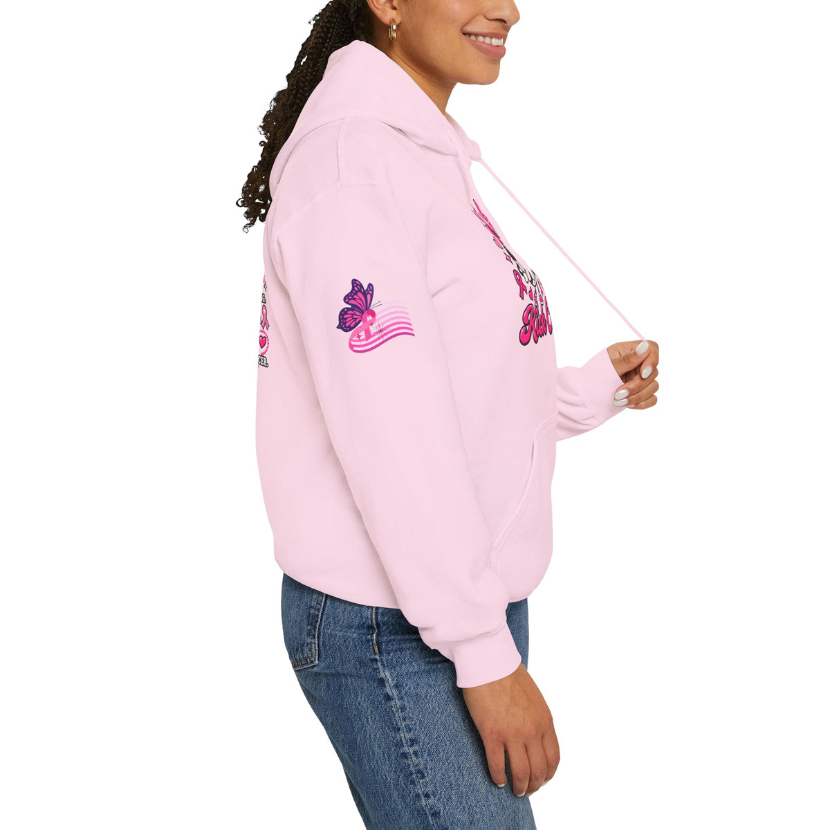 Kick Cancer Breast Cancer Awareness Hoodie | Pink Ribbon Support