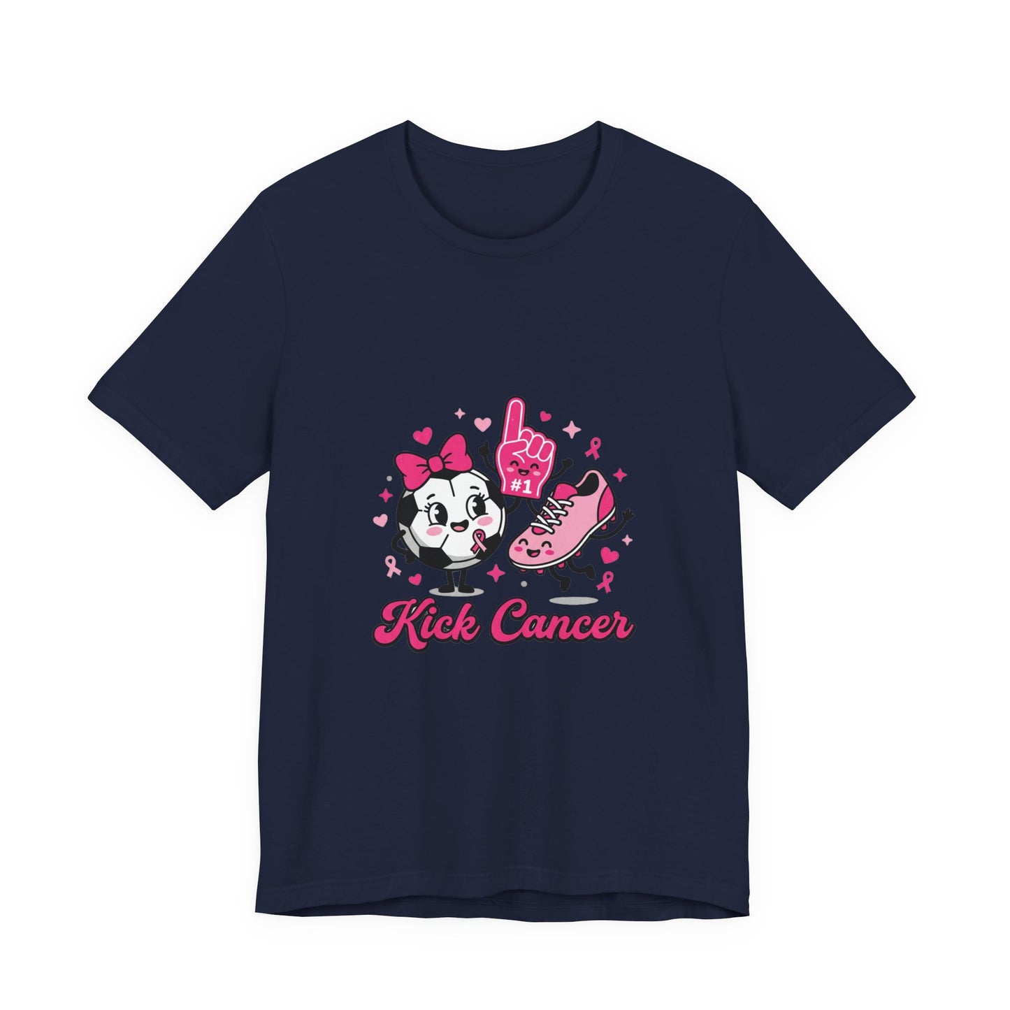 Kick Cancer Panda Ribbon Tee | Breast Cancer Awareness, Pink Ribbon