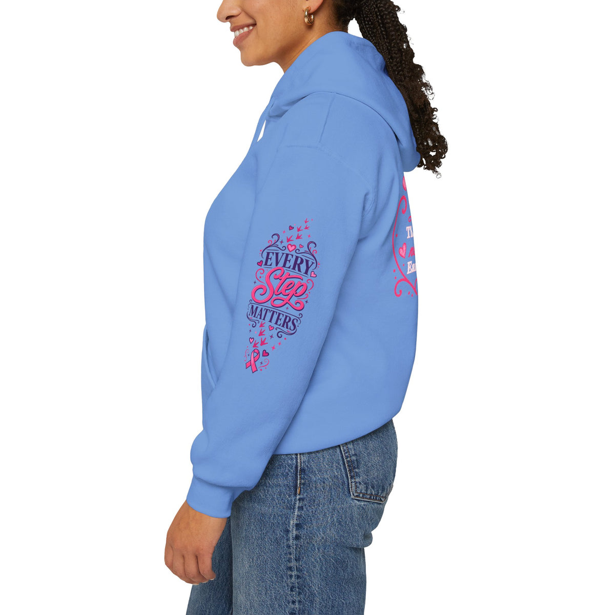 Breast Cancer Ribbon Support Hoodie | Honk for Early Detection | Pink Awareness