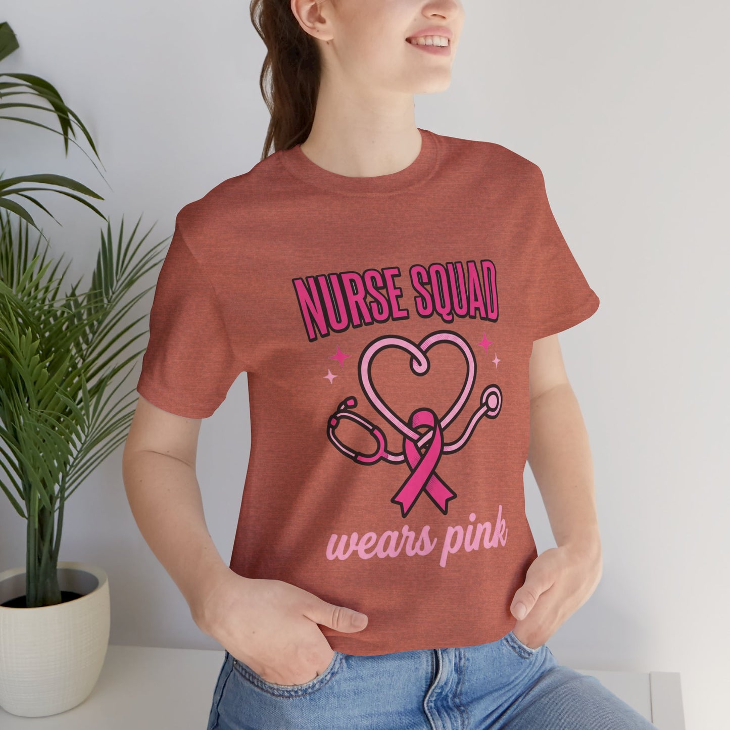 Nurse Squad Wears Pink Tee | Breast Cancer Awareness, Pink Ribbon