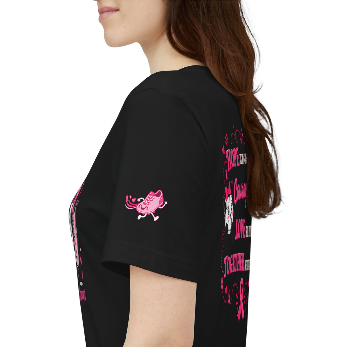 Kick Cancer Pink Ribbon Tee | Breast Cancer Awareness Shirt