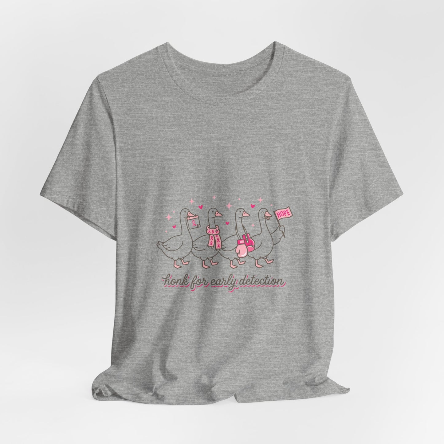 Think Pink Ribbon Ducks T-Shirt | Breast Cancer Awareness, Survivor Support