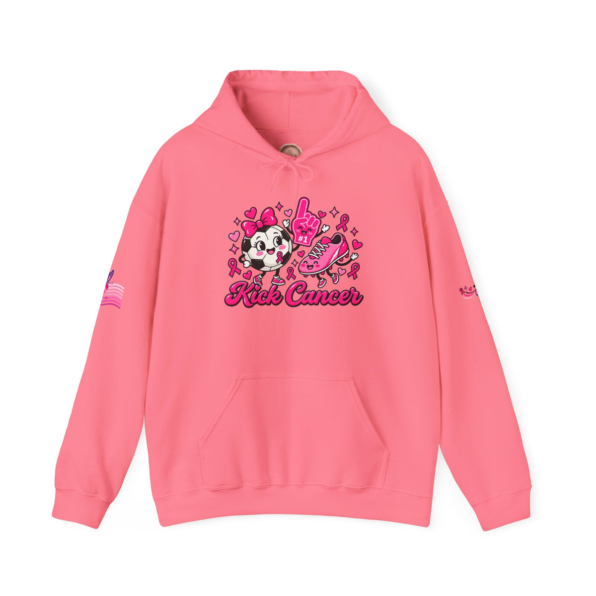 Kick Cancer Breast Cancer Awareness Hoodie | Pink Ribbon Support