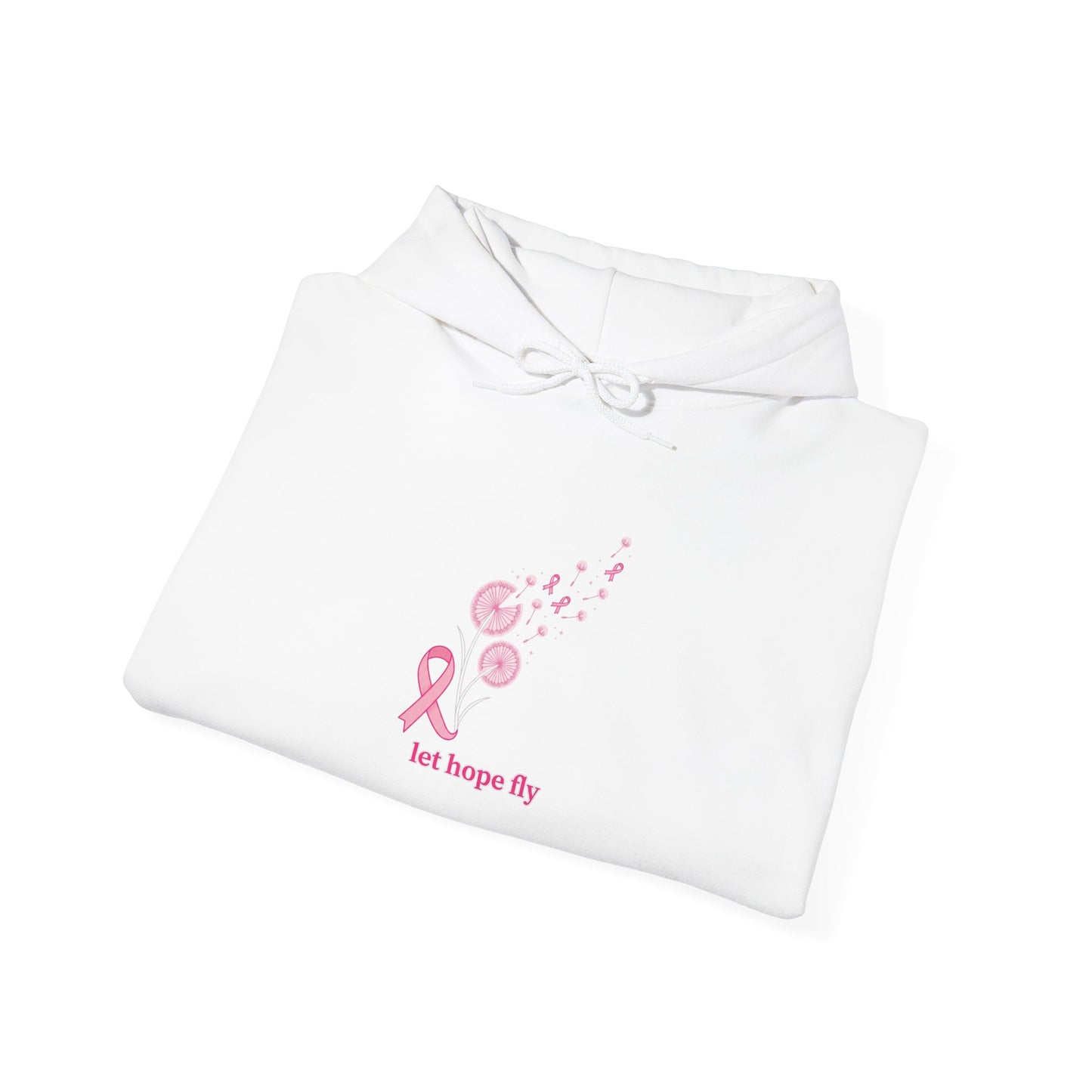 Pink Ribbon 'let hope fly' Hoodie | Breast Cancer Awareness
