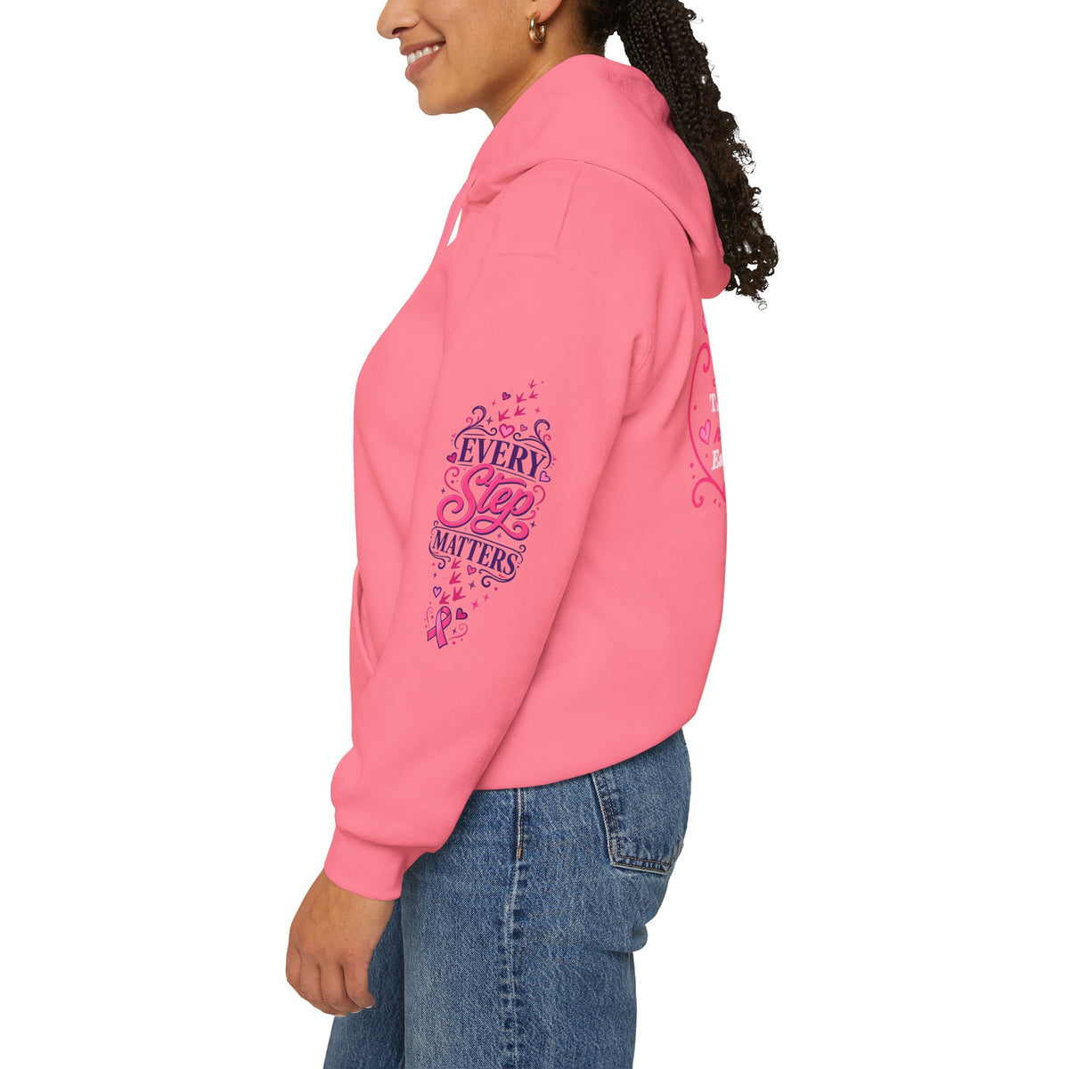 Breast Cancer Ribbon Support Hoodie | Honk for Early Detection | Pink Awareness