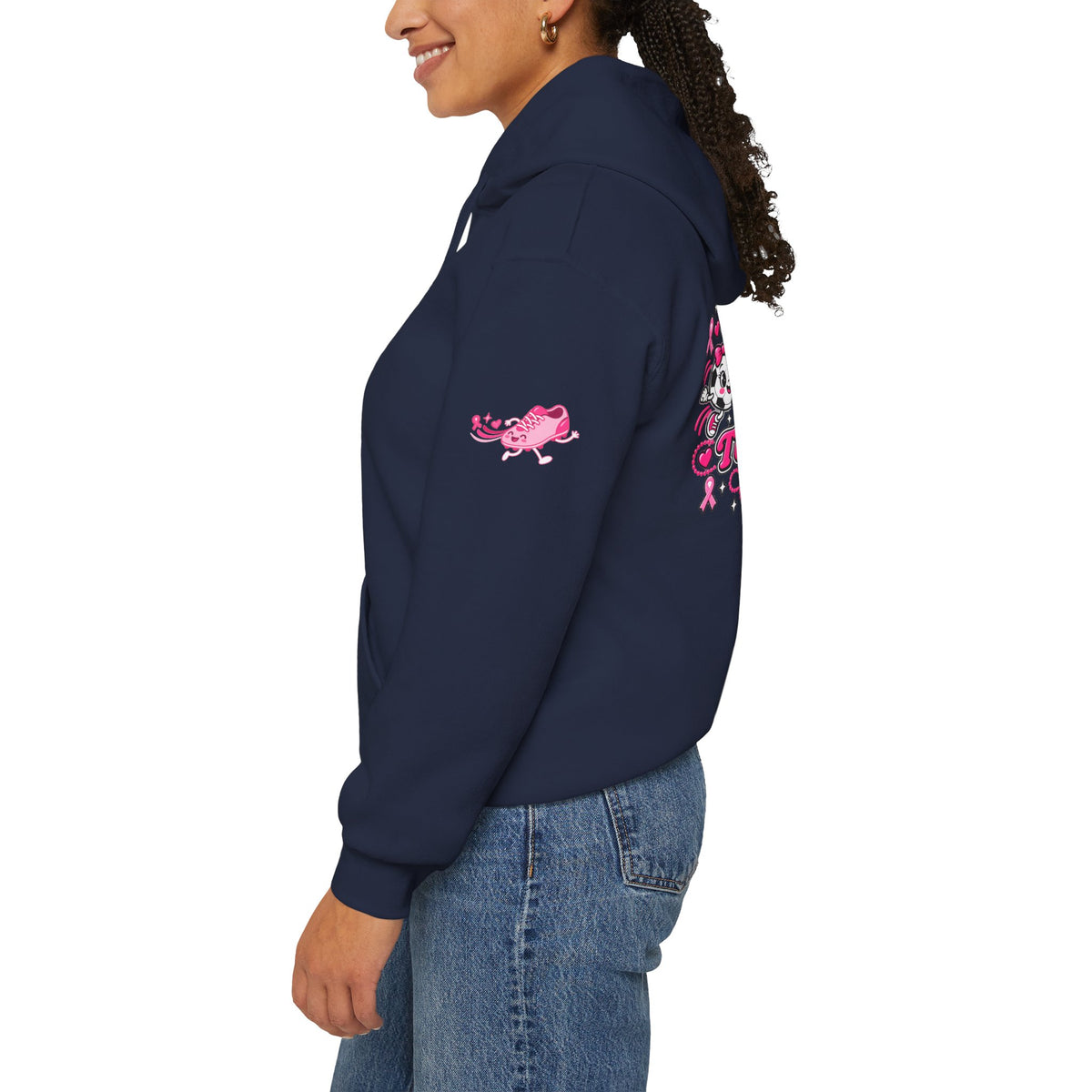 Kick Cancer Breast Cancer Awareness Hoodie | Pink Ribbon Support