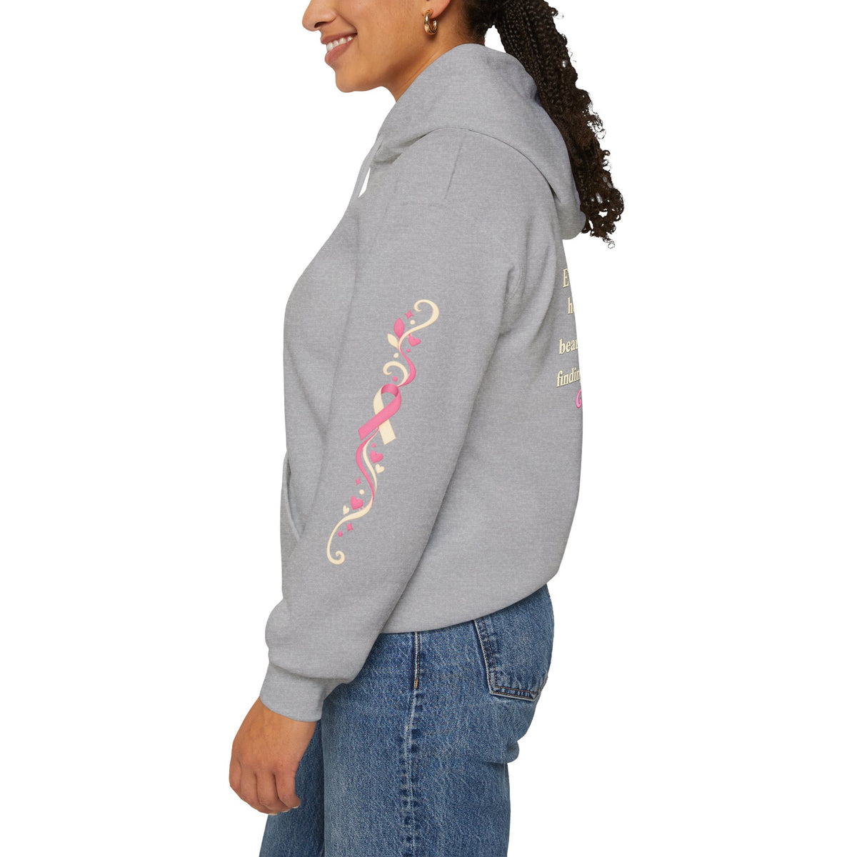 In This House We Wear Pink Hoodie | Breast Cancer Awareness, Faith & Hope