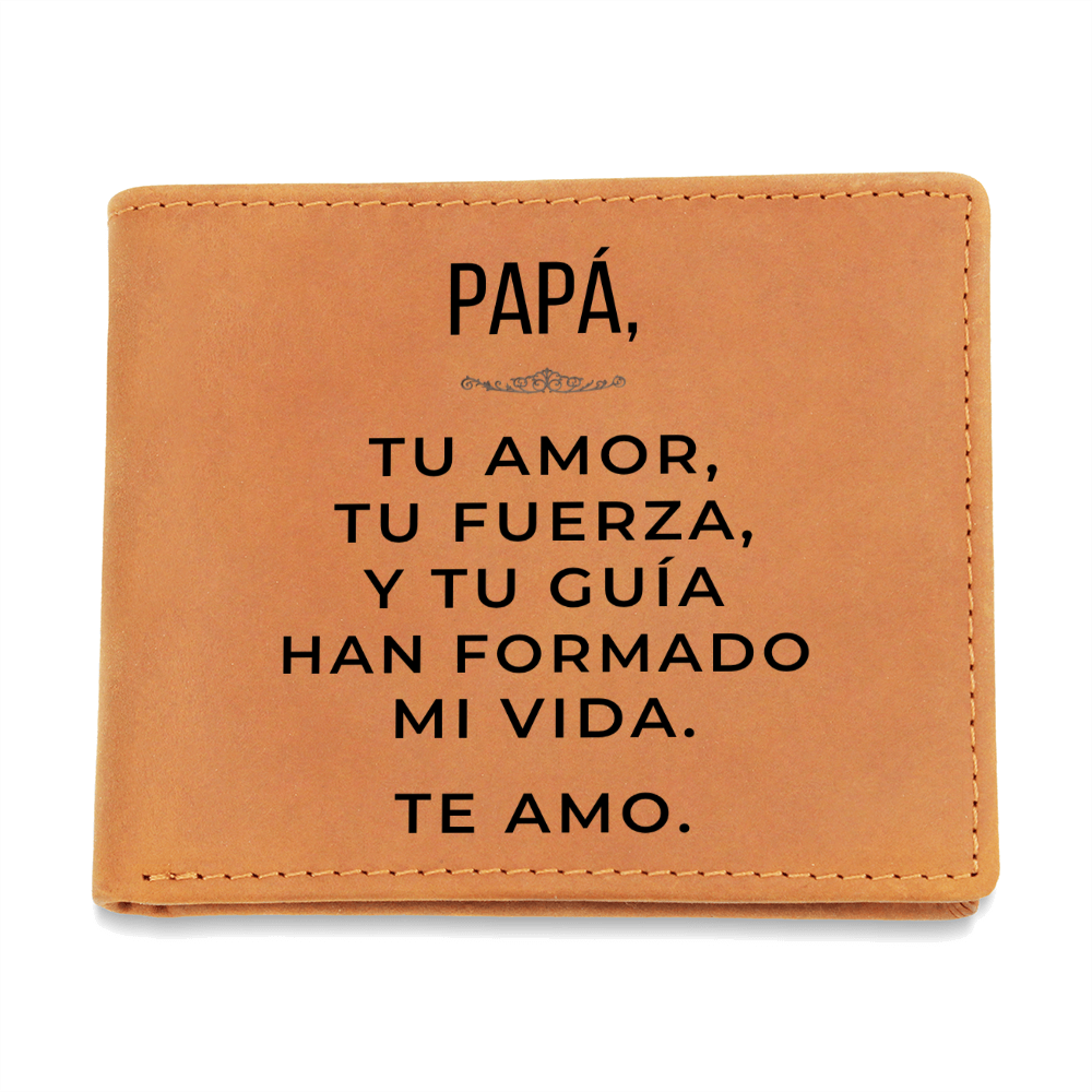 Cartera Personalizada de Cuero para Papá – Regalo Significativo de un Hijo(a)