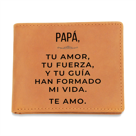 Cartera Personalizada de Cuero para Papá – Regalo Significativo de un Hijo(a)