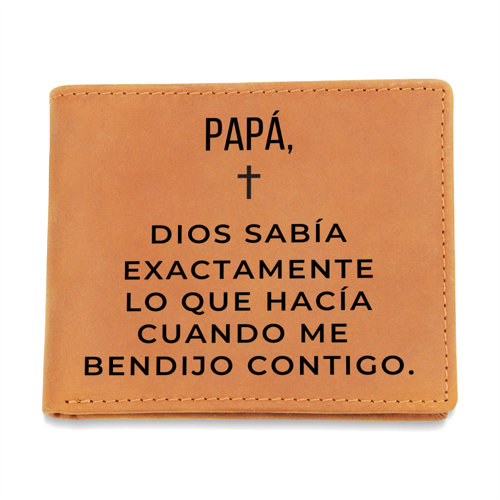 Cartera de Cuero Personalizada para Papá – Regalo Cristiano para el Día del Padre