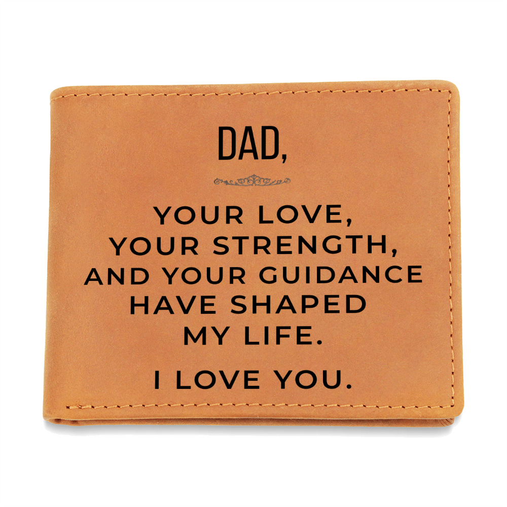 Personalized Leather Wallet for Dad – Meaningful Gift from a Child