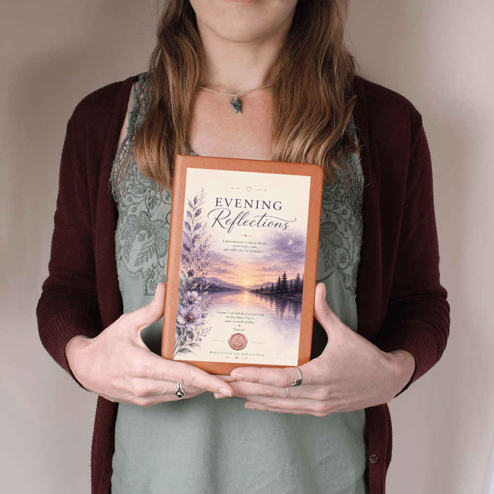 Evening Reflections | A Faith Journal for Peaceful Evenings & Trusting God (Soft Leather Journal)