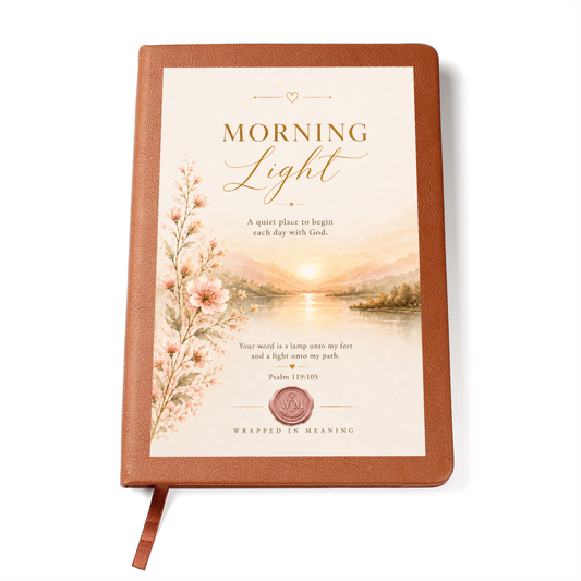 Morning Light | A Faith Journal for New Beginnings (Soft Leather Journal)