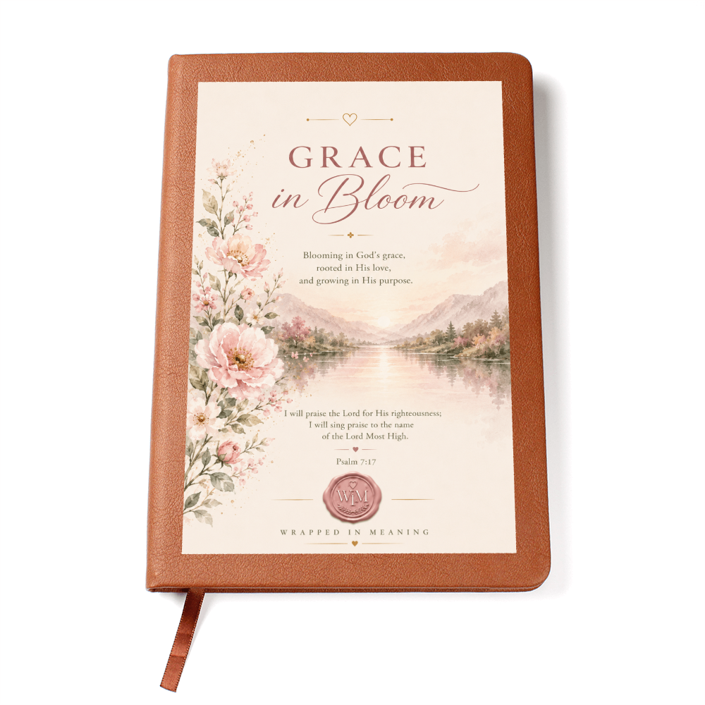 Grace in Bloom | A Faith Journal for Growing in God's Grace (Soft Leather Journal)