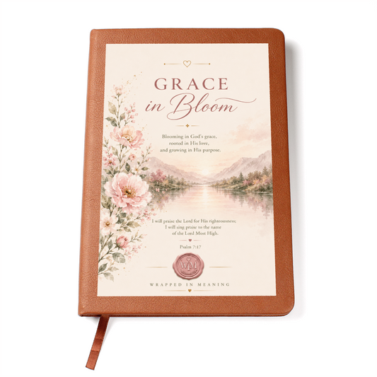 Grace in Bloom | A Faith Journal for Growing in God's Grace (Soft Leather Journal)