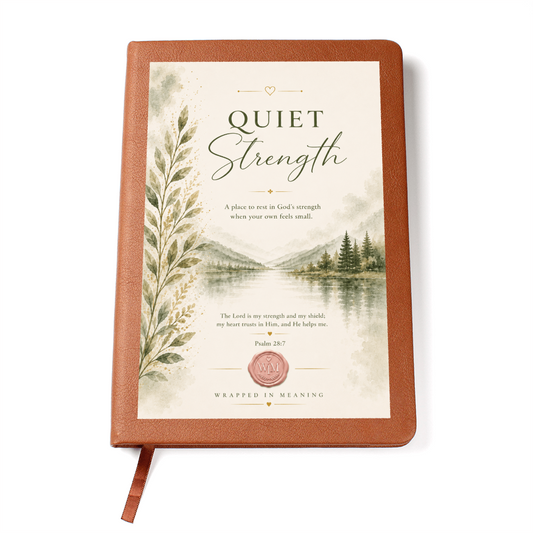 Quiet Strength | A Faith Journal for Rest, Courage & Trust (Soft Leather Journal)
