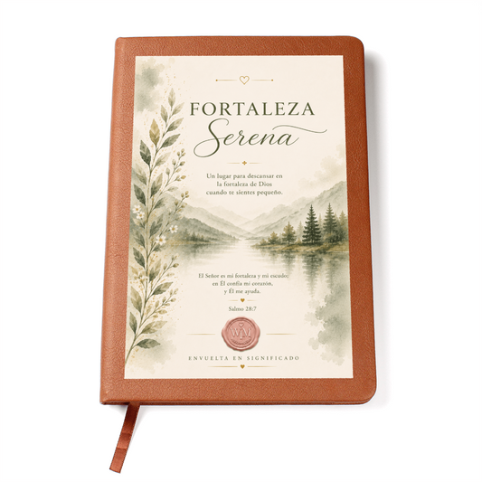 Fortaleza Serena | Un Diario de Fe para Descansar, Confiar y Fortalecerse en Dios (Diario de Cuero Vegano)